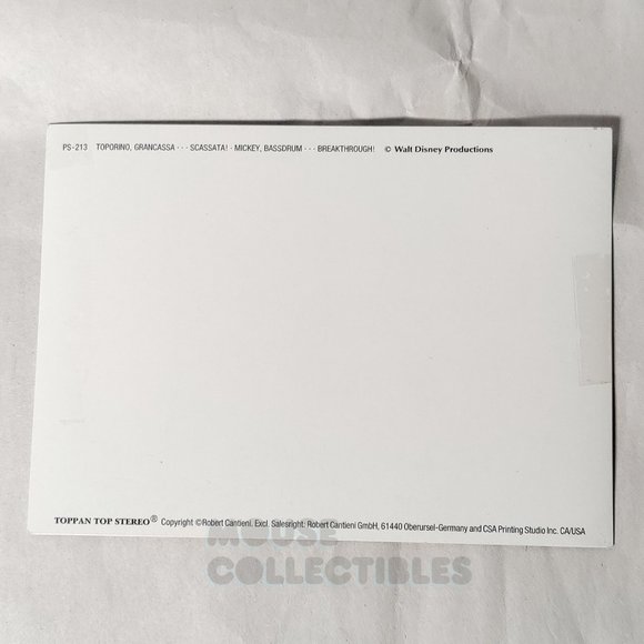 Vintage 1970s Disney Lenticular Postcard Mickey Mouse Pluto TOPPAN TOP STEREO - Picture 4 of 12